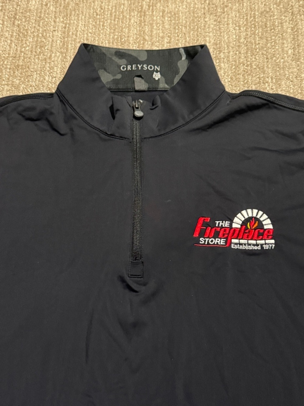 Greyson Tate Mockneck Quarter-Zip Pullover Men's XL Black Golf Performance Top - Picture 5 of 12